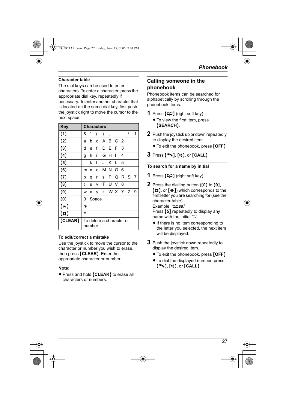 Panasonic KX-TG5871AL User Manual | Page 27 / 88