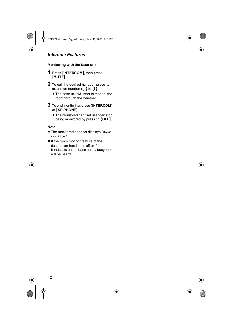Panasonic KX-TG5871AL User Manual | Page 42 / 88
