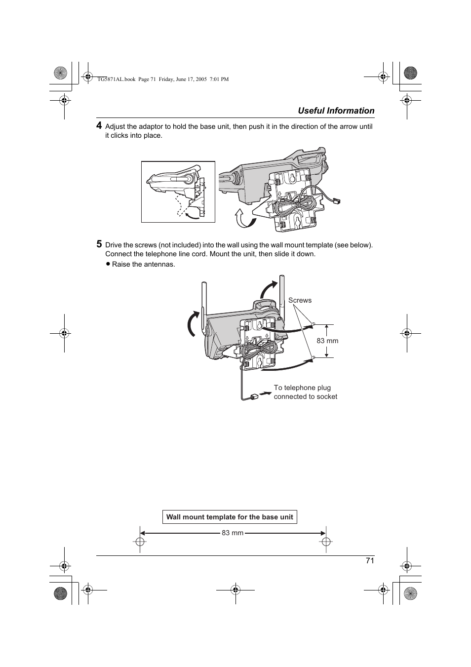 Panasonic KX-TG5871AL User Manual | Page 71 / 88