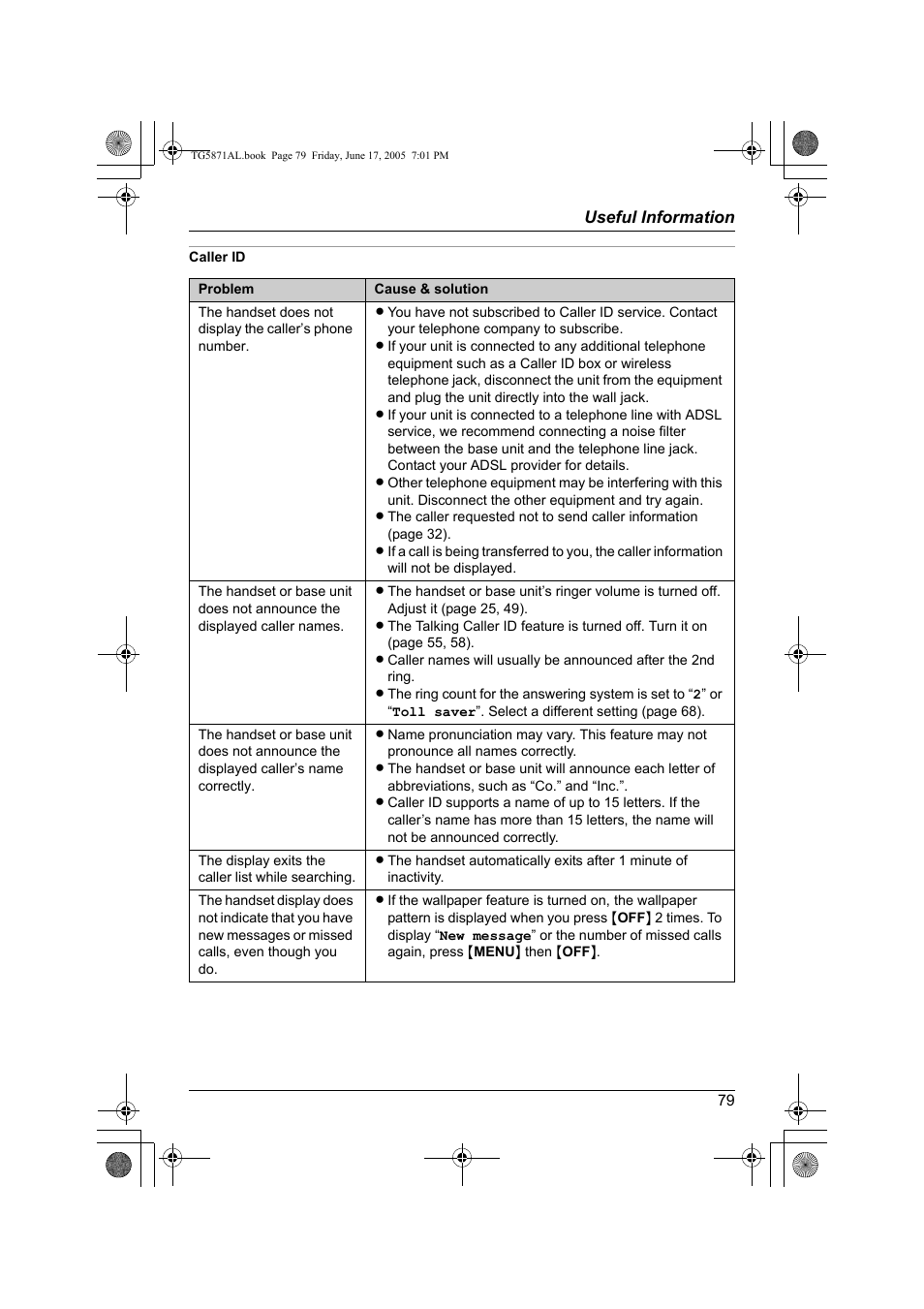 Panasonic KX-TG5871AL User Manual | Page 79 / 88