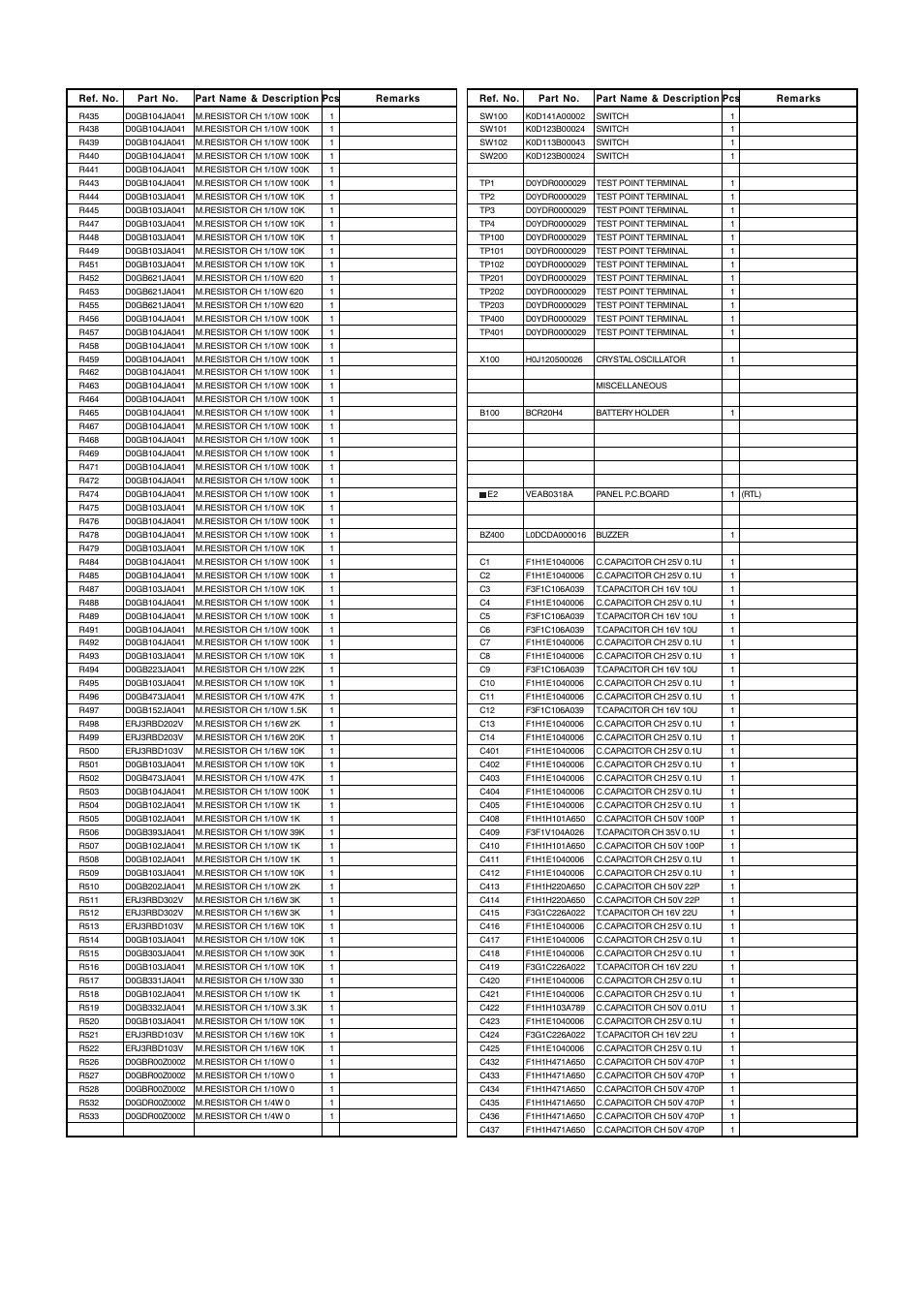 Prt-9 | Panasonic AW-RP655N User Manual | Page 10 / 16