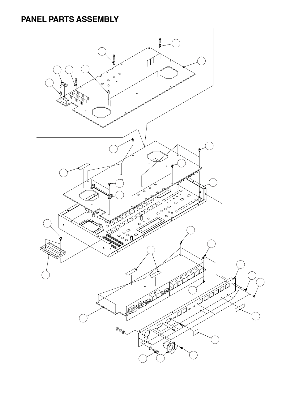 Panel parts assembly | Panasonic AW-RP655N User Manual | Page 4 / 16