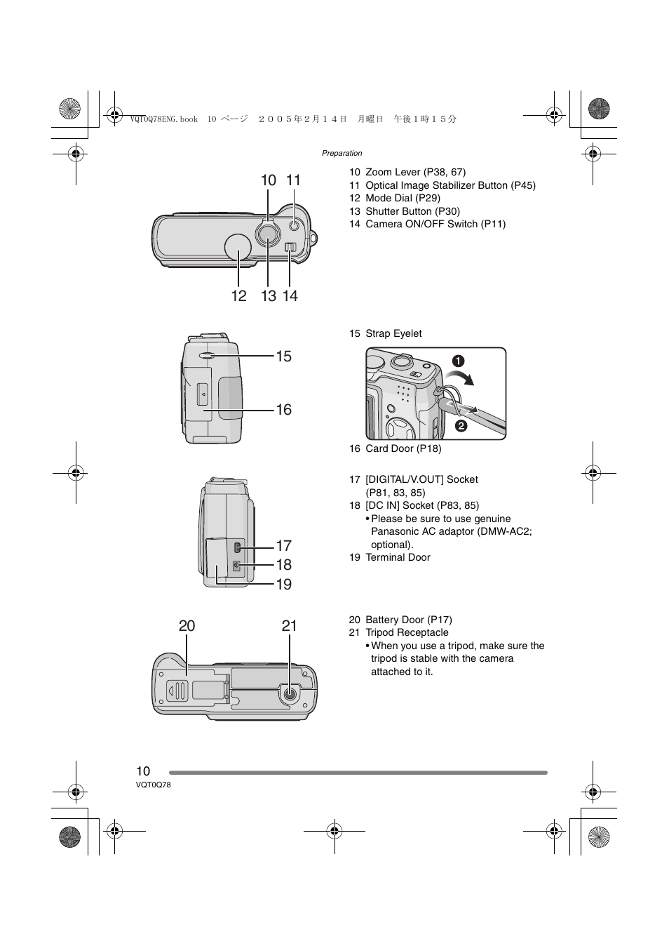 Panasonic DMC-LS1GN User Manual | Page 10 / 104