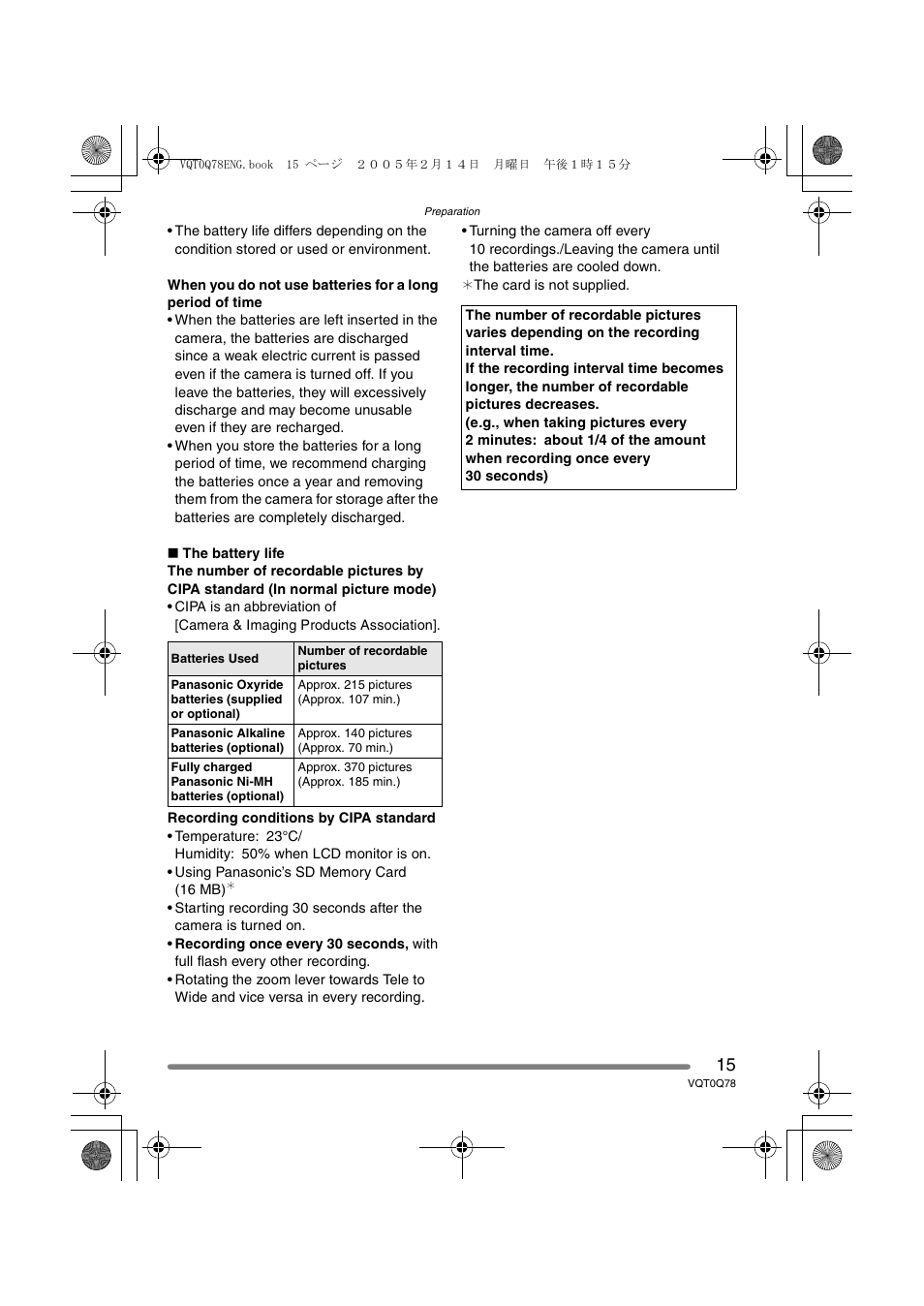 Panasonic DMC-LS1GN User Manual | Page 15 / 104