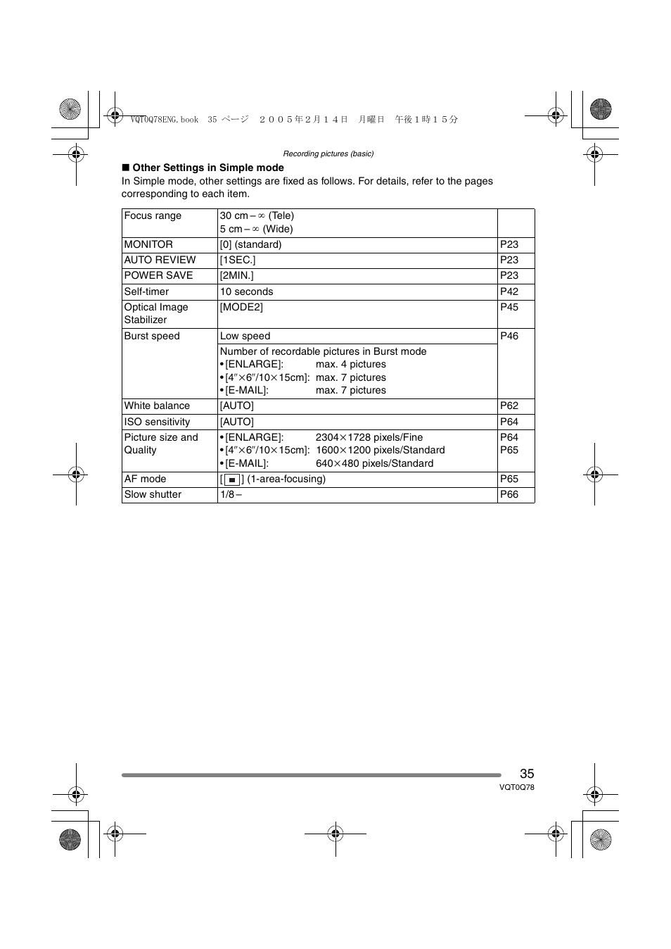 Panasonic DMC-LS1GN User Manual | Page 35 / 104