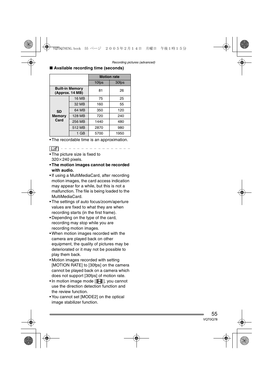 Panasonic DMC-LS1GN User Manual | Page 55 / 104