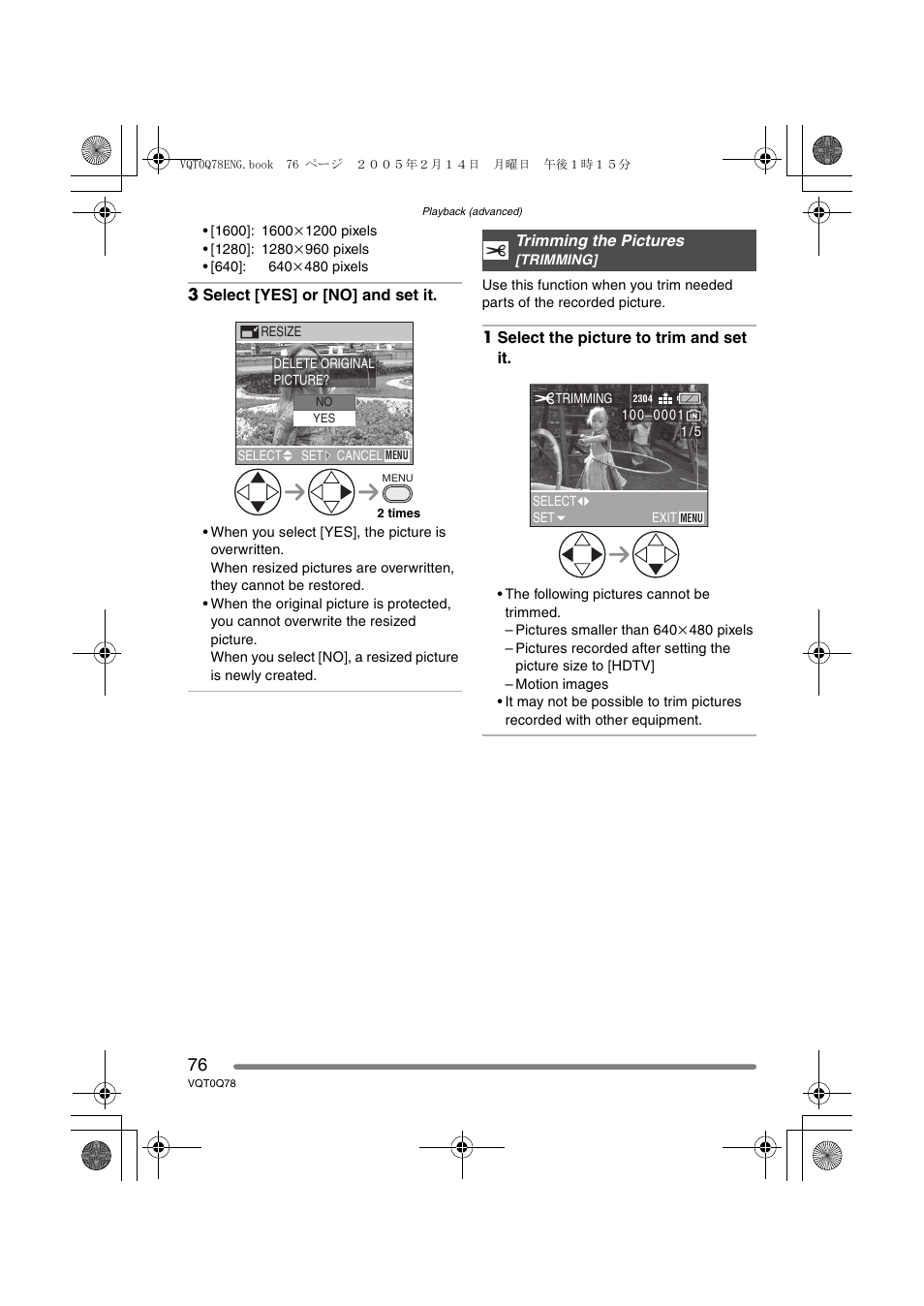 Panasonic DMC-LS1GN User Manual | Page 76 / 104