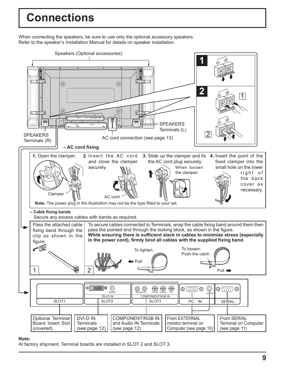 Connections | Panasonic TH-50PF9UK User Manual | Page 9 / 48