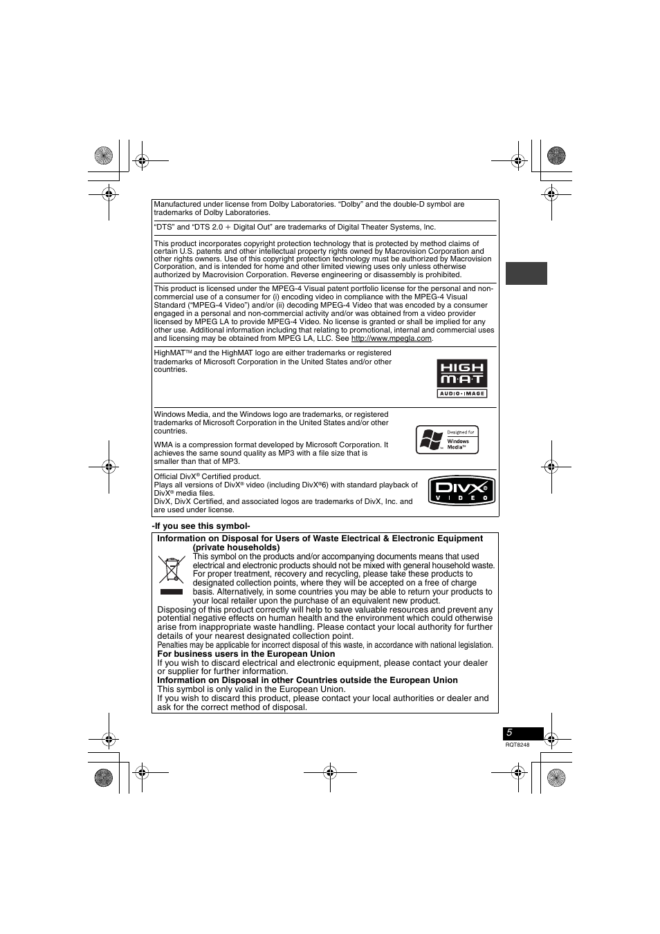 Panasonic DVD-LS91 User Manual | Page 5 / 32