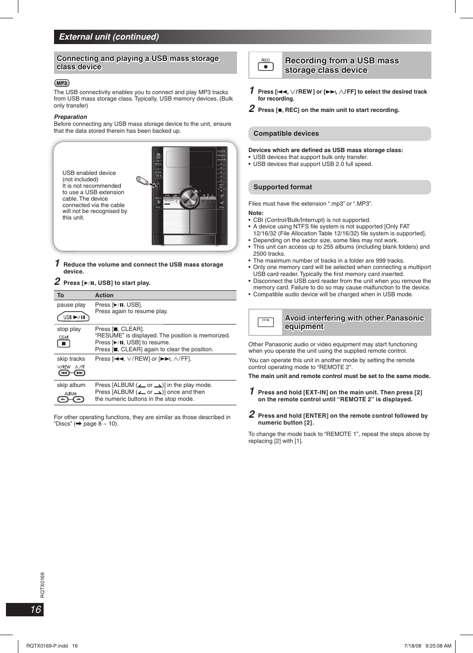 Panasonic SC-AK960 User Manual | Page 16 / 28