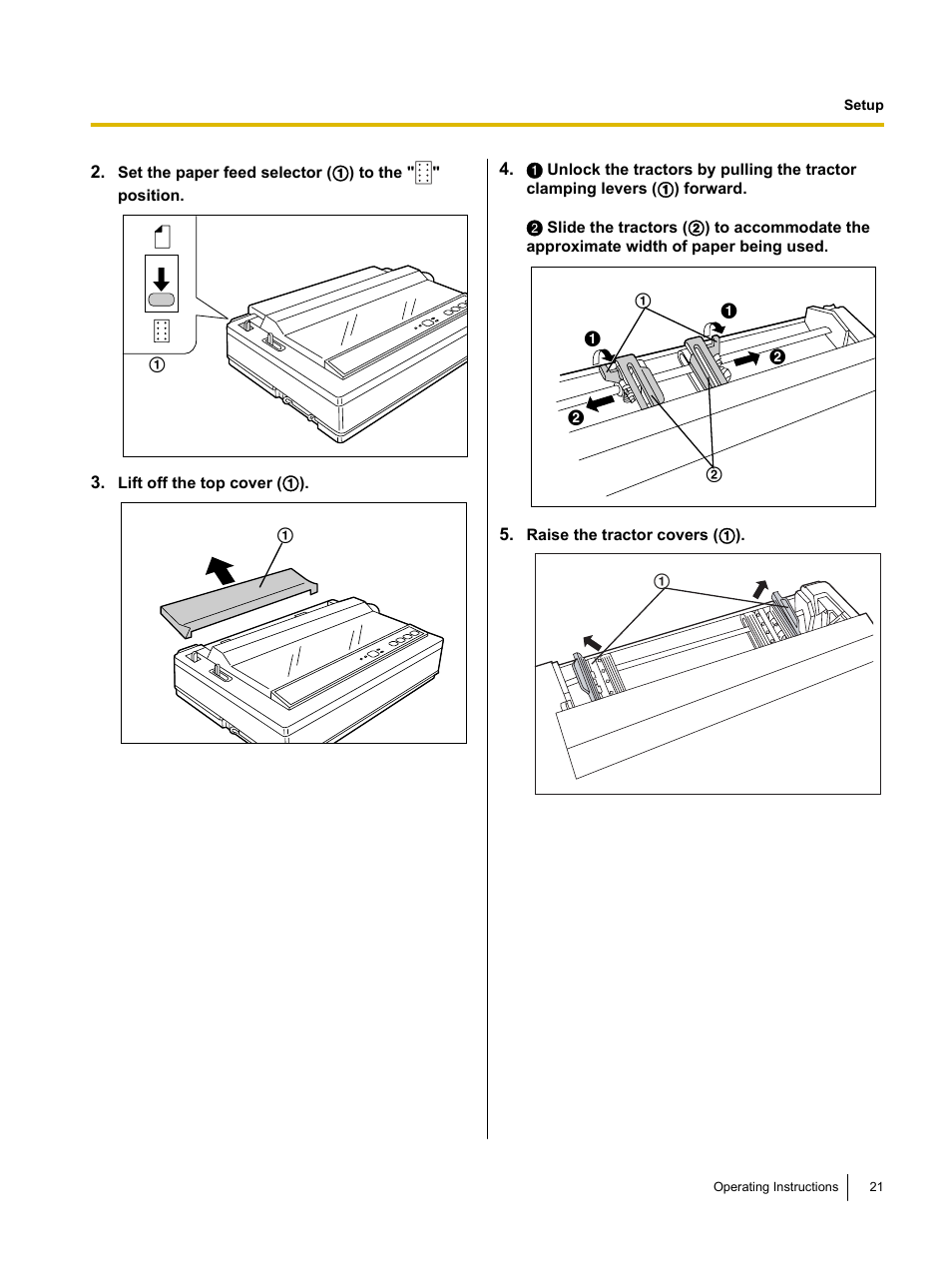 Panasonic KX-P1121E User Manual | Page 21 / 43