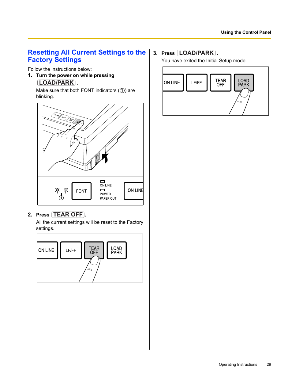 Panasonic KX-P1121E User Manual | Page 29 / 43