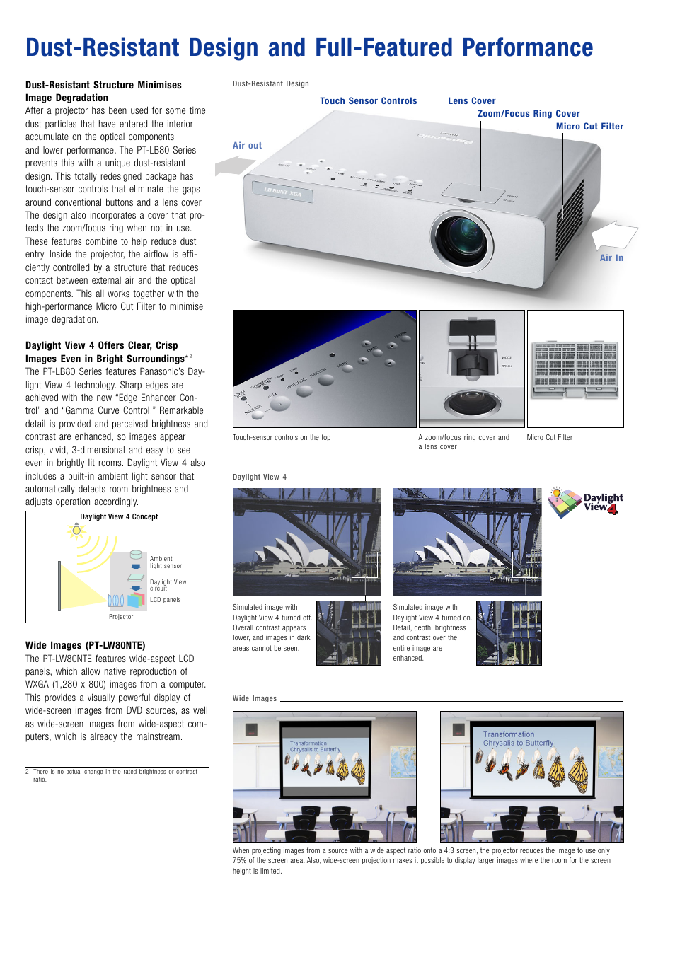 Panasonic PT-LB80 Series User Manual | Page 3 / 6