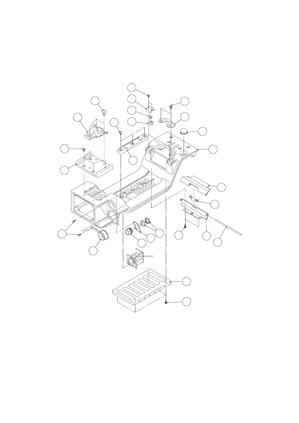 Bottom case (2) assembly | Panasonic AK-HC3500 User Manual | Page 10 / 21