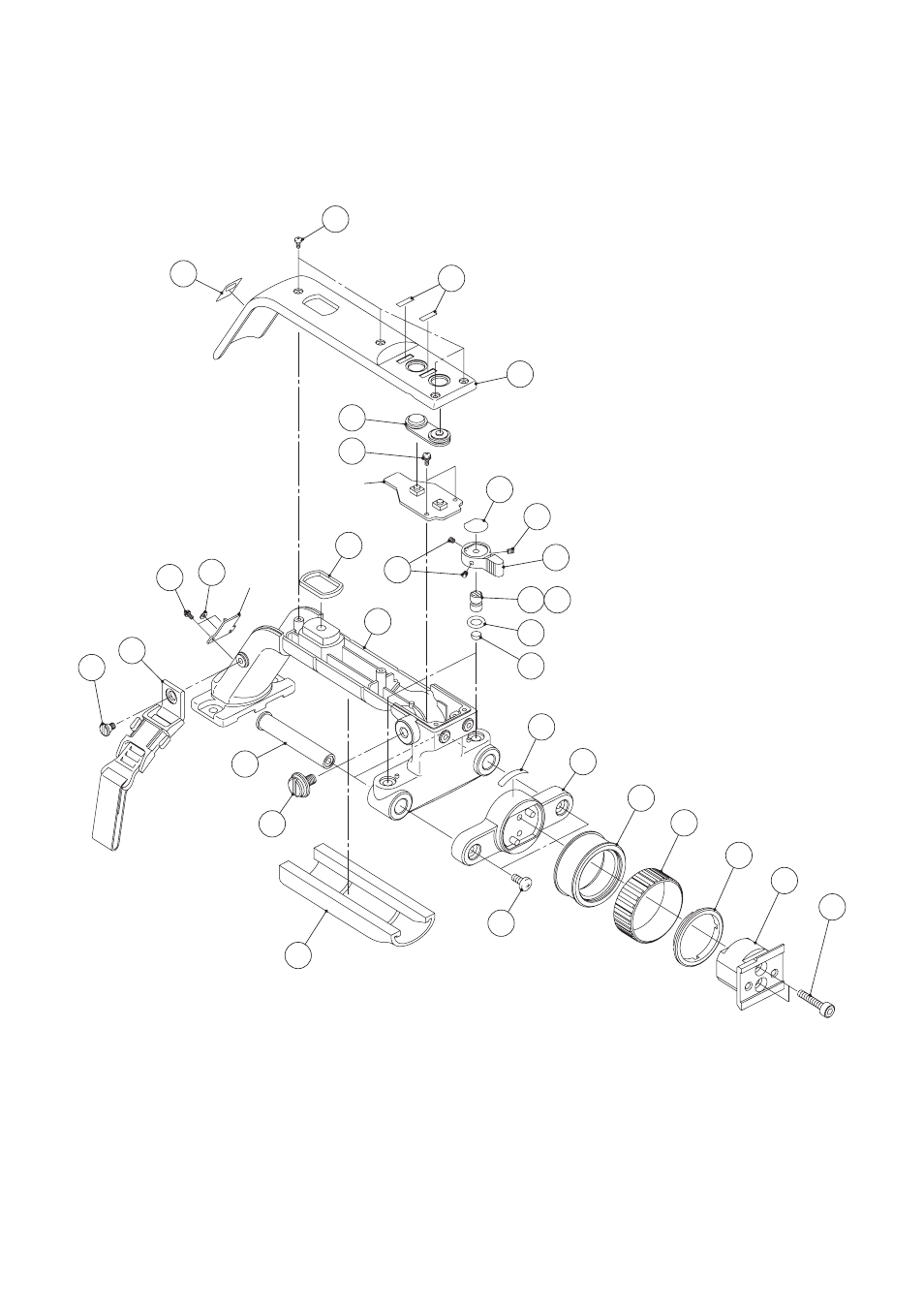 Handle assembly | Panasonic AK-HC3500 User Manual | Page 16 / 21