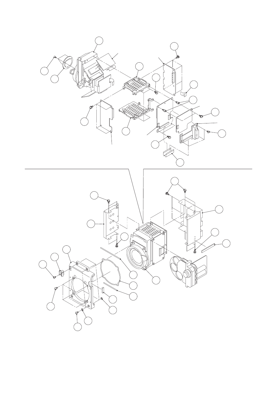 Front assembly | Panasonic AK-HC3500 User Manual | Page 4 / 21