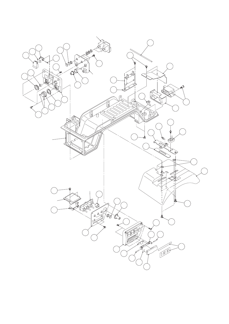 Bottom case (1) assembly | Panasonic AK-HC3500 User Manual | Page 8 / 21