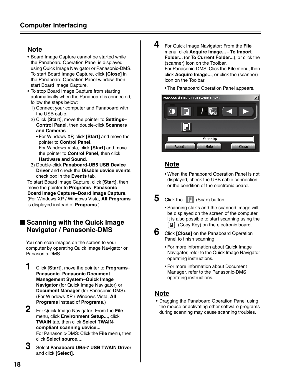 Panasonic UB-7320 User Manual | Page 18 / 42