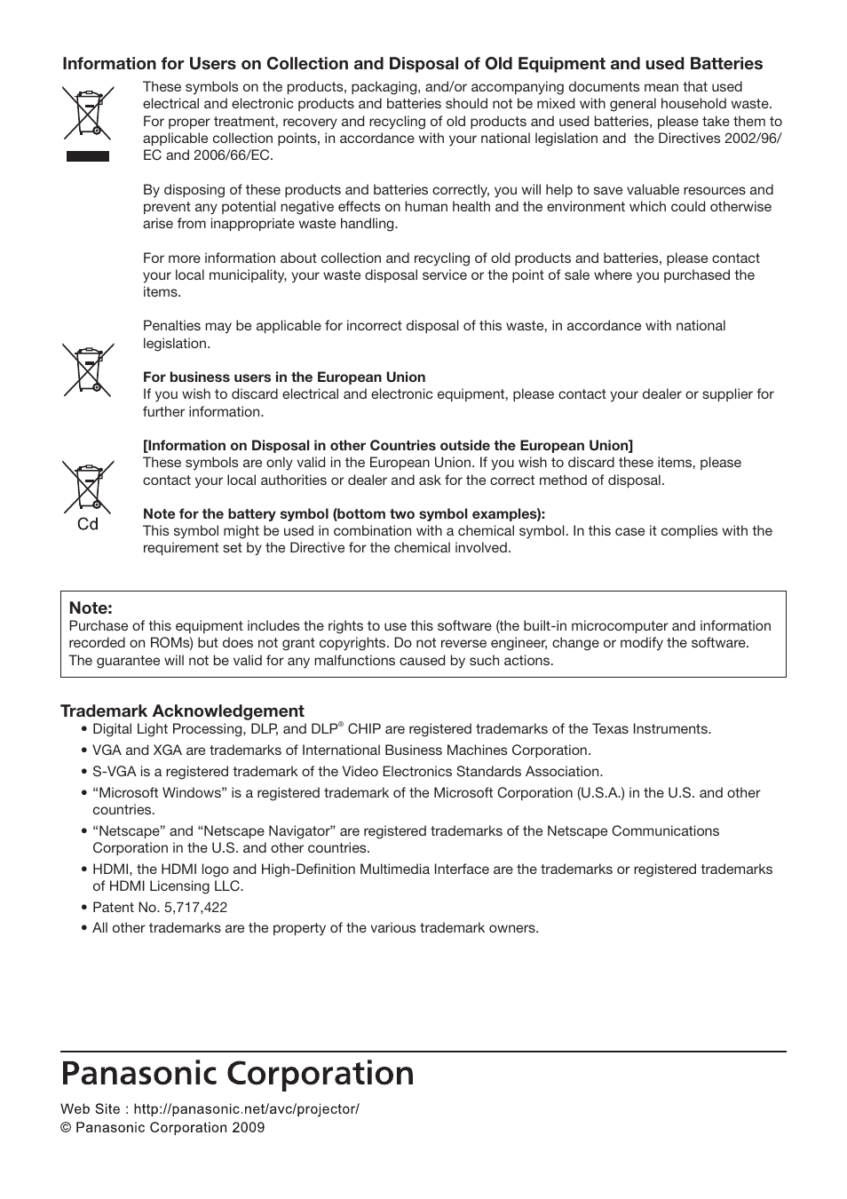 Panasonic PT-DZ12000E User Manual | Page 128 / 128