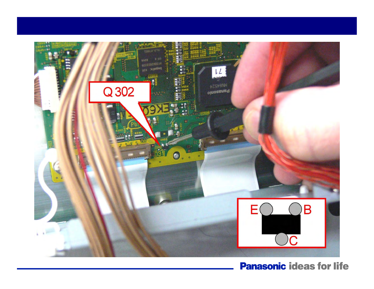 Close-up view of q9302 | Panasonic Generation Plasma Display Television User Manual | Page 66 / 98