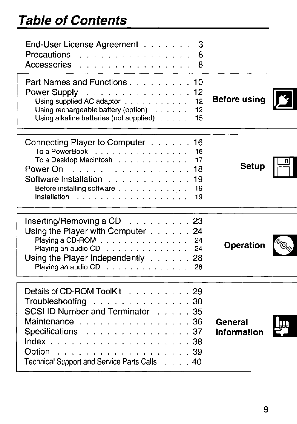 Panasonic KXL-D742 User Manual | Page 9 / 40