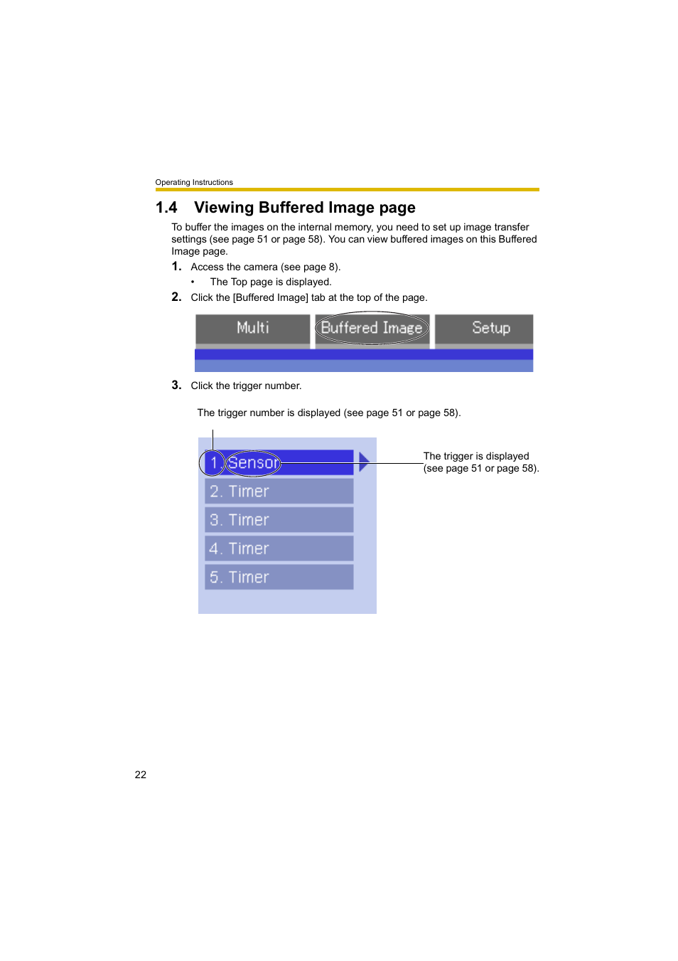 4 viewing buffered image page | Panasonic BL-C10A User Manual | Page 22 / 104