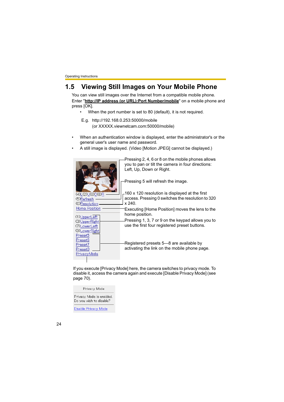 5 viewing still images on your mobile phone | Panasonic BL-C10A User Manual | Page 24 / 104