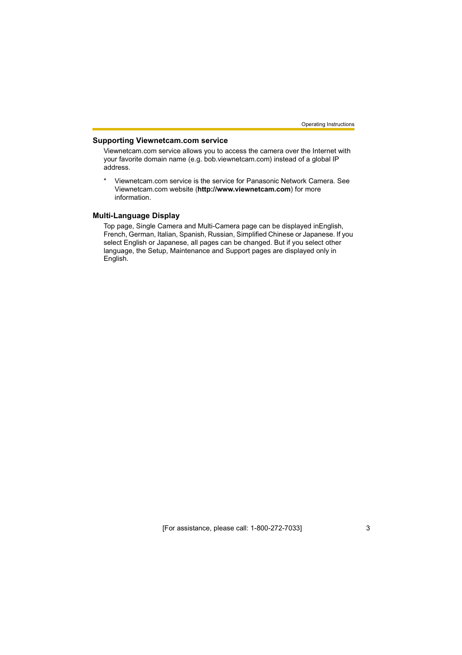 Panasonic BL-C10A User Manual | Page 3 / 104
