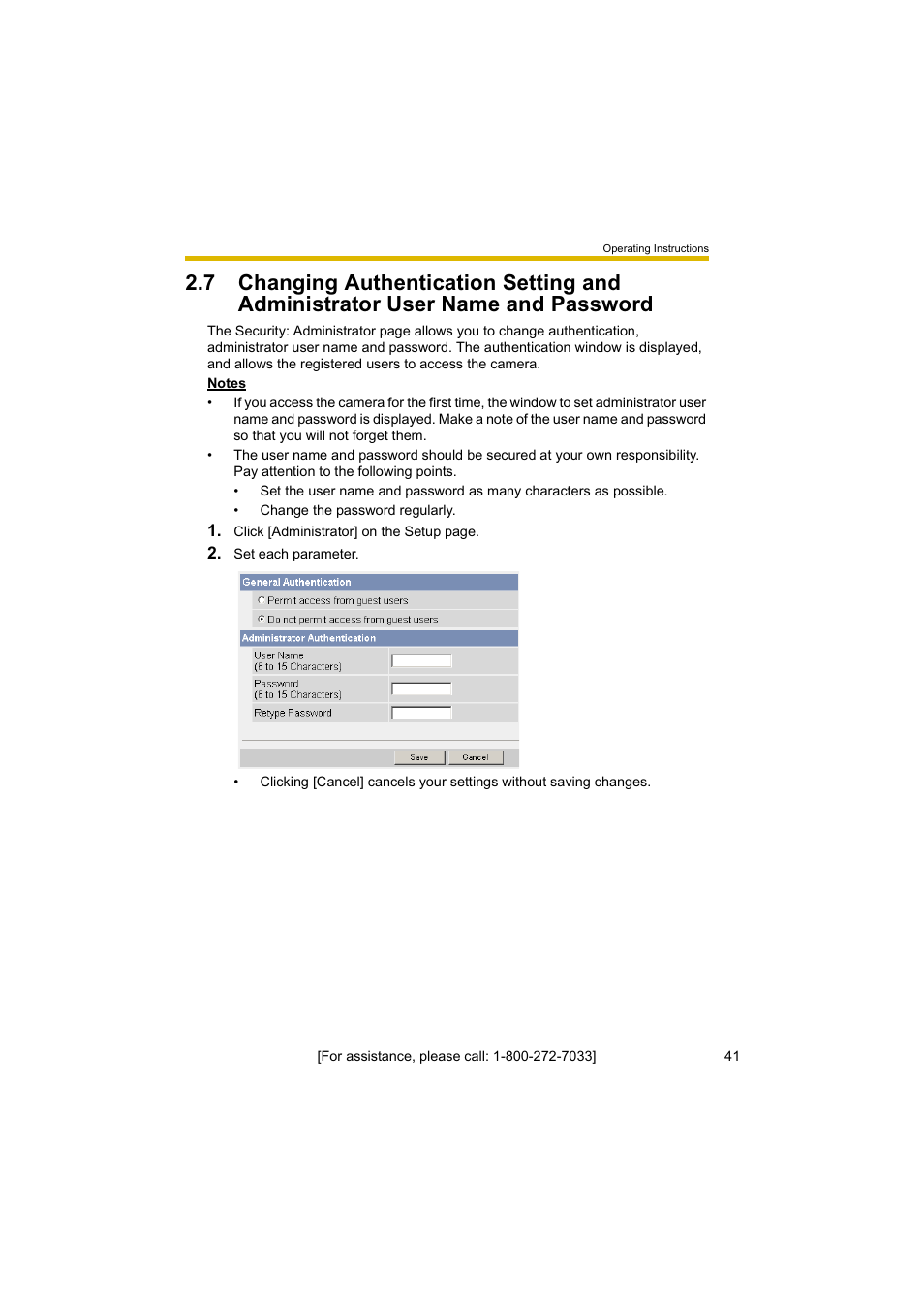 Panasonic BL-C10A User Manual | Page 41 / 104