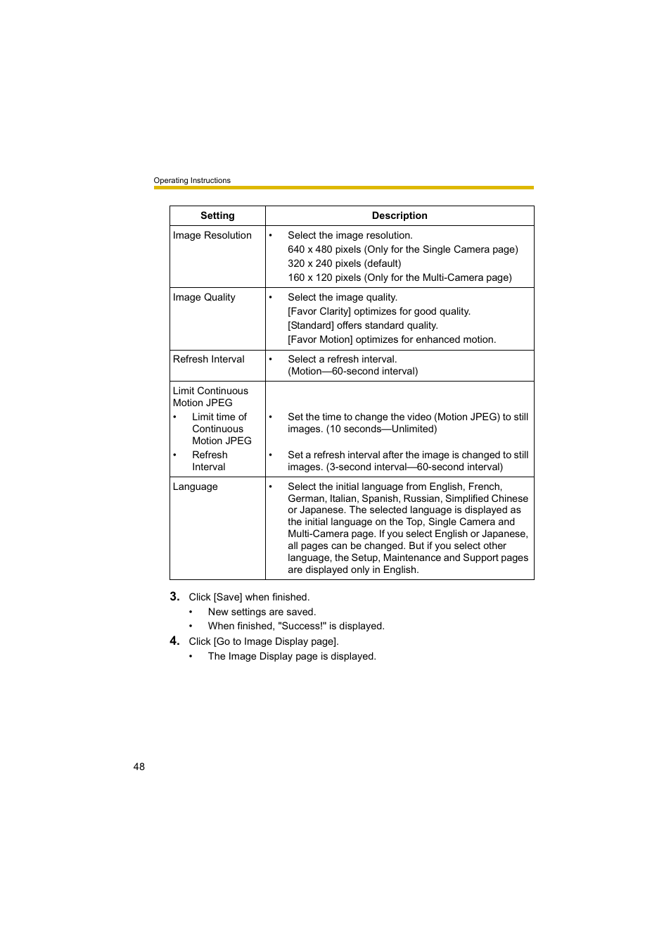 Panasonic BL-C10A User Manual | Page 48 / 104