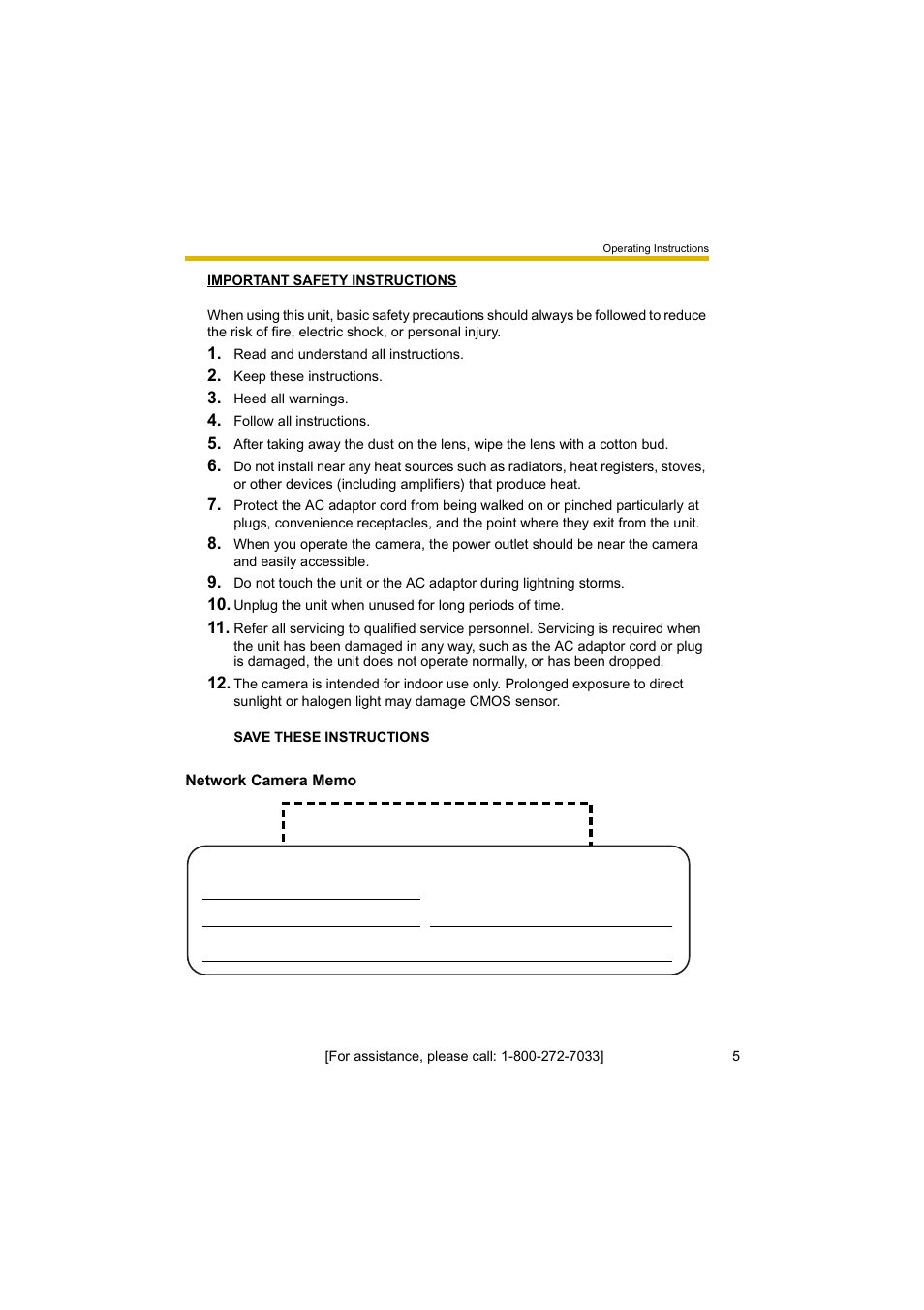 Panasonic BL-C10A User Manual | Page 5 / 104