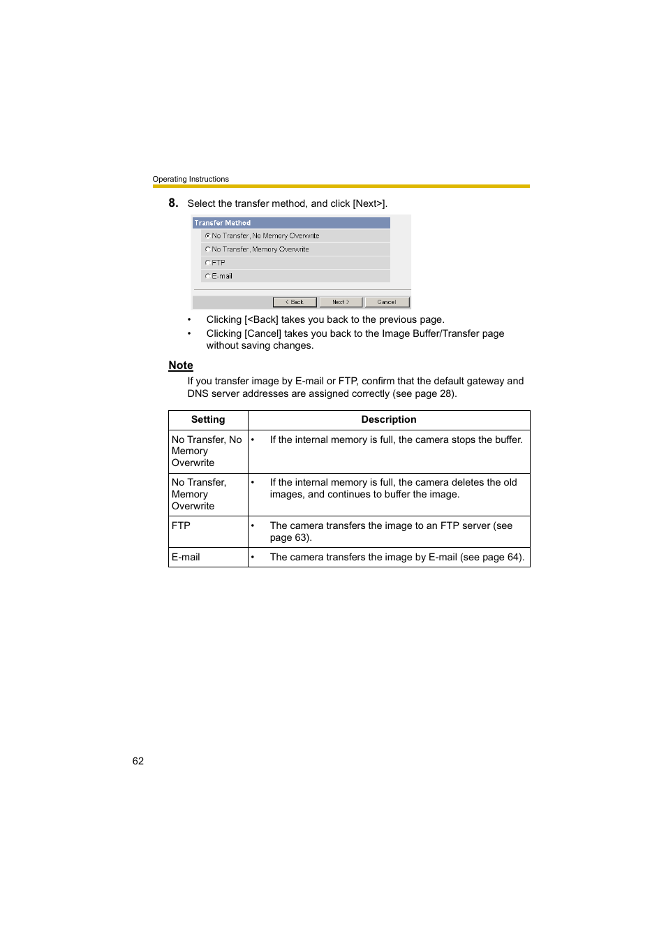 Panasonic BL-C10A User Manual | Page 62 / 104