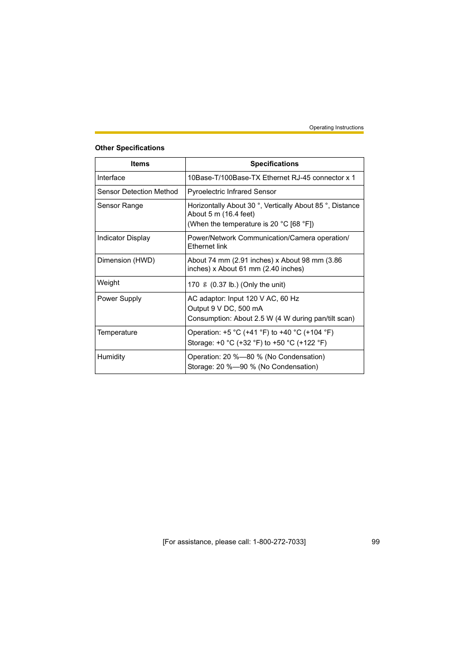 Panasonic BL-C10A User Manual | Page 99 / 104