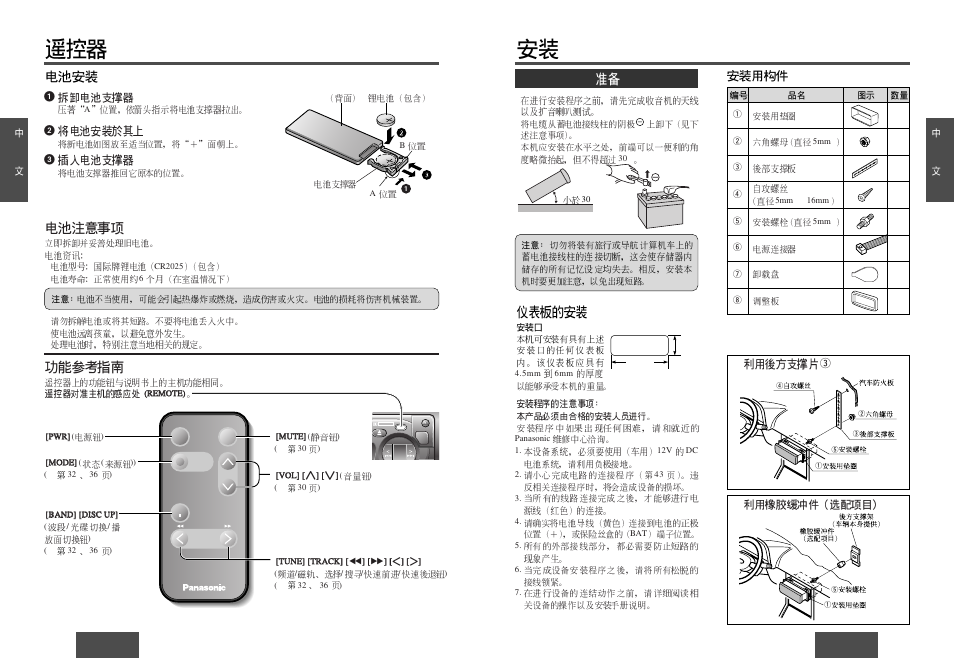 Panasonic CQ-R223W User Manual | Page 20 / 35