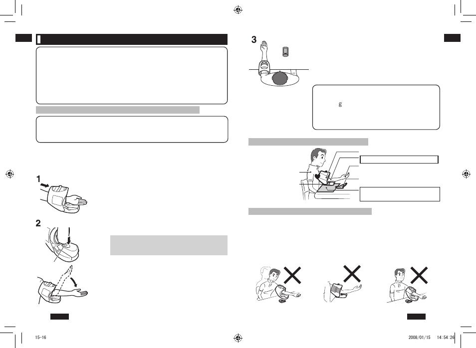 Taking a reading | Panasonic EW3153 User Manual | Page 16 / 36