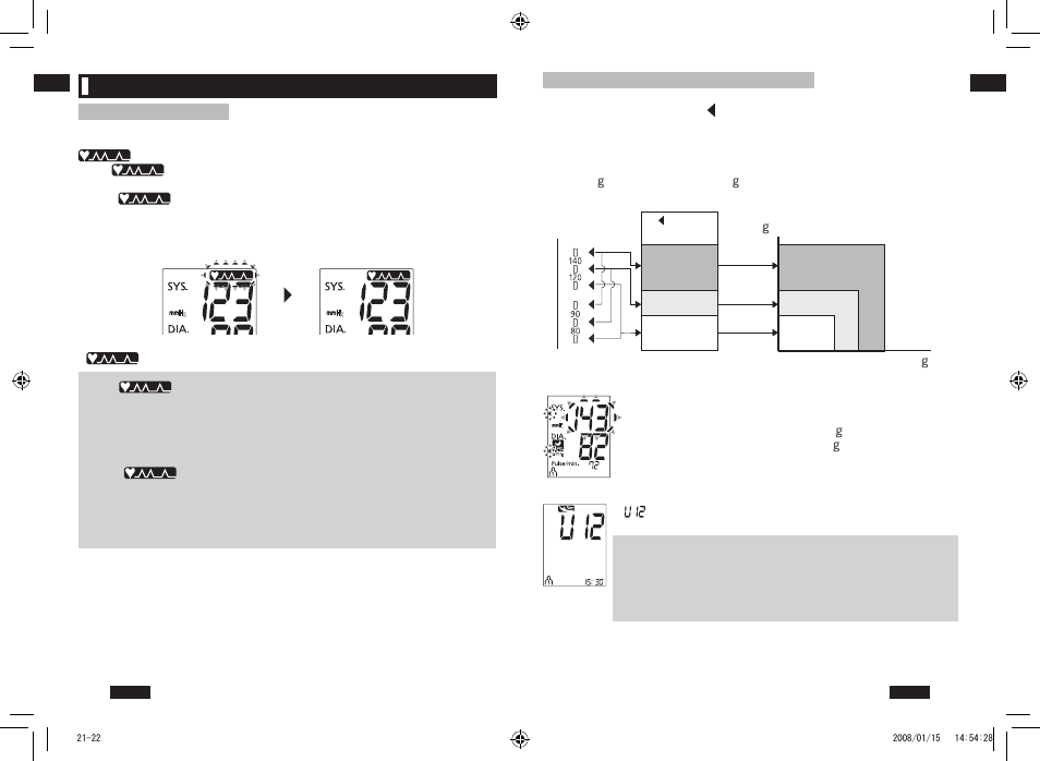 Taking a reading | Panasonic EW3153 User Manual | Page 22 / 36