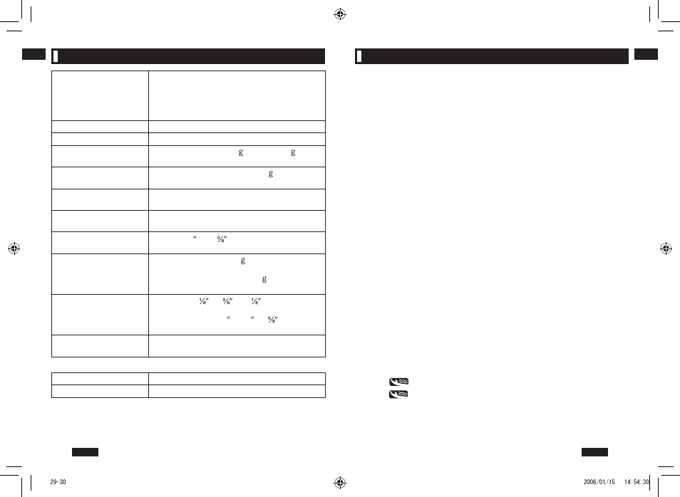 Specifications, Q & a | Panasonic EW3153 User Manual | Page 30 / 36