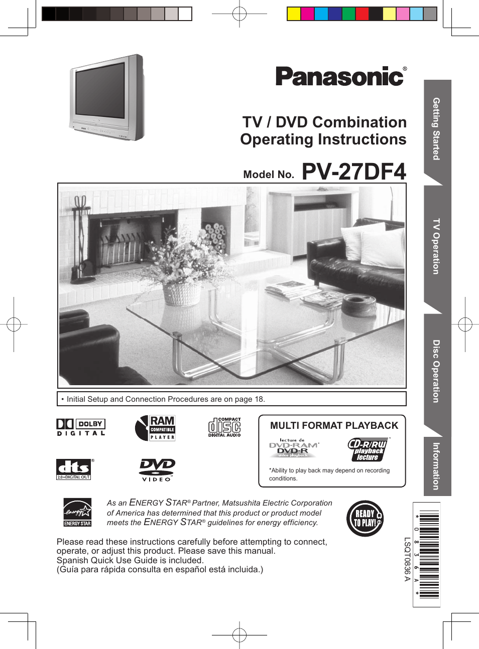 Panasonic PV-27DF4 User Manual | 76 pages