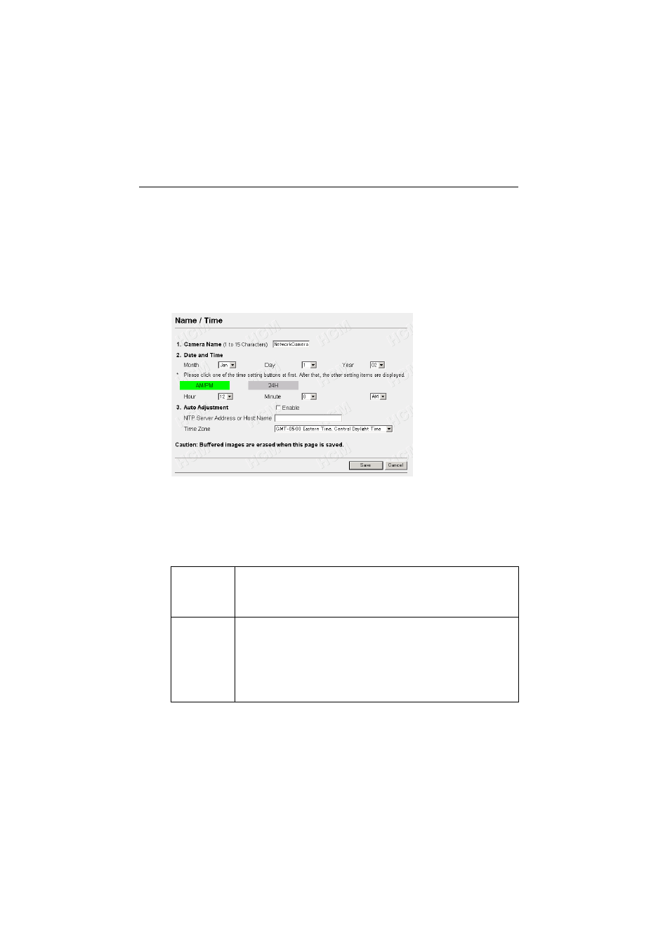 3name/time, 3 name/time | Panasonic KX-HCM10 User Manual | Page 58 / 122