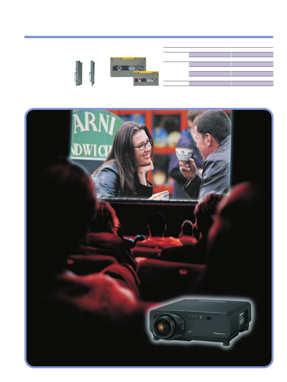 Hd cinema, Hd acquisition for new multi-media opportunities, Optional equipment | Panasonic AJ- HD3700B User Manual | Page 7 / 8