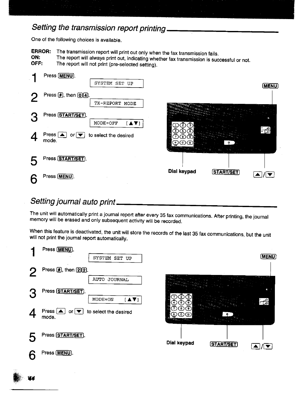 I ▼ i | Panasonic KX-F1000NZ User Manual | Page 44 / 64