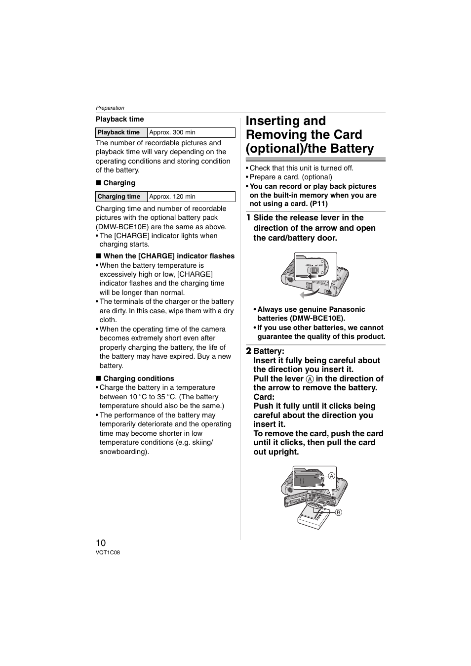 Panasonic DMC-FX30 User Manual | Page 10 / 112