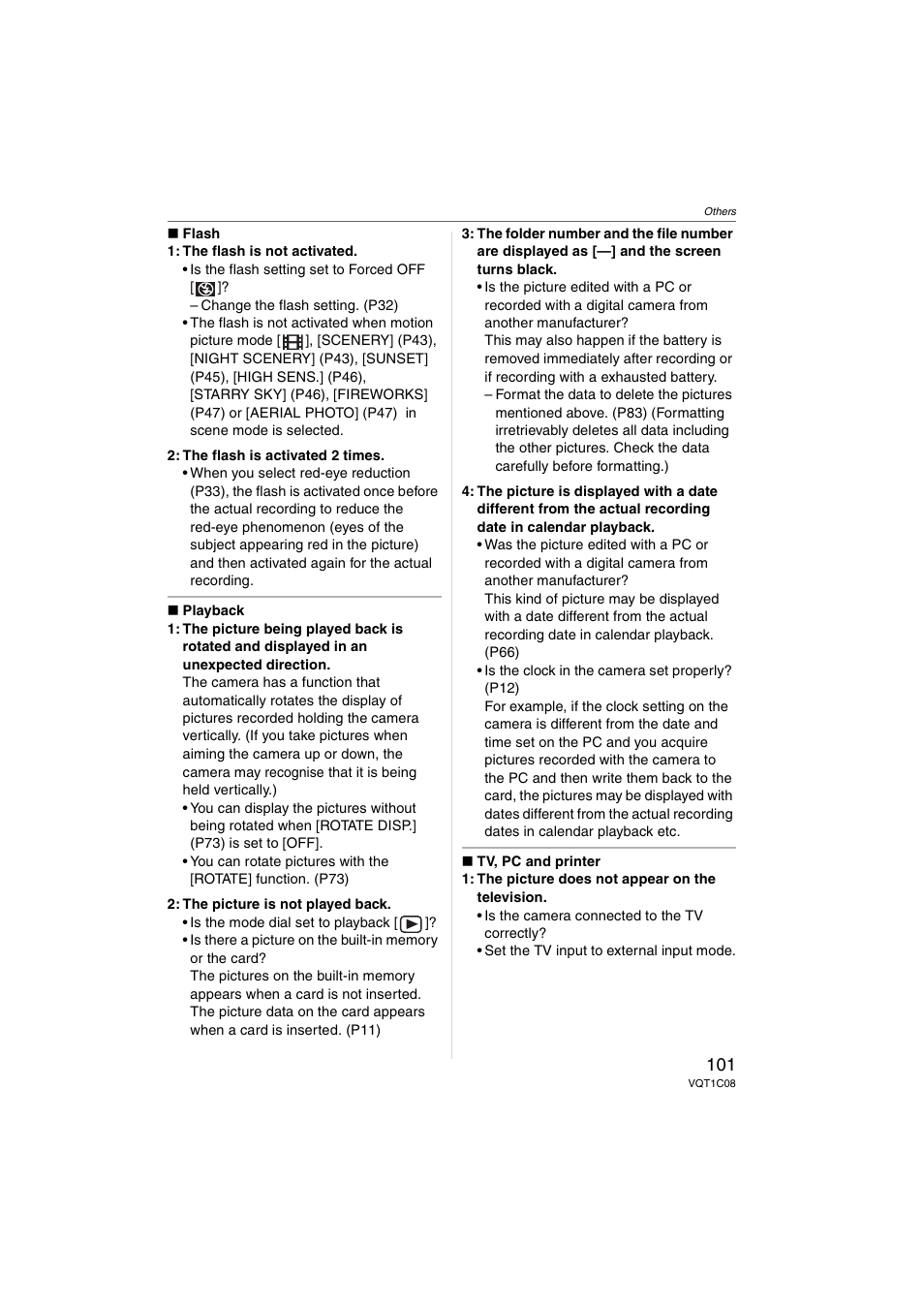 Panasonic DMC-FX30 User Manual | Page 101 / 112