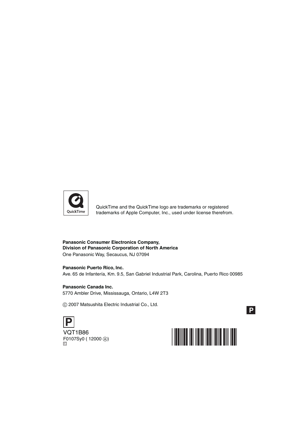 Panasonic DMC-FX30 User Manual | Page 112 / 112