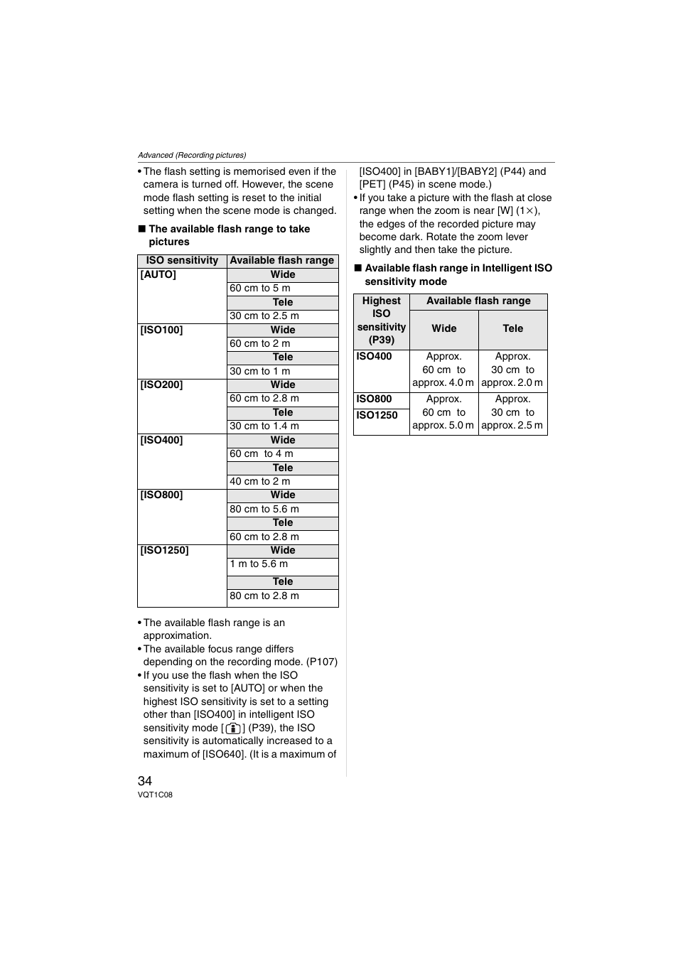 Panasonic DMC-FX30 User Manual | Page 34 / 112