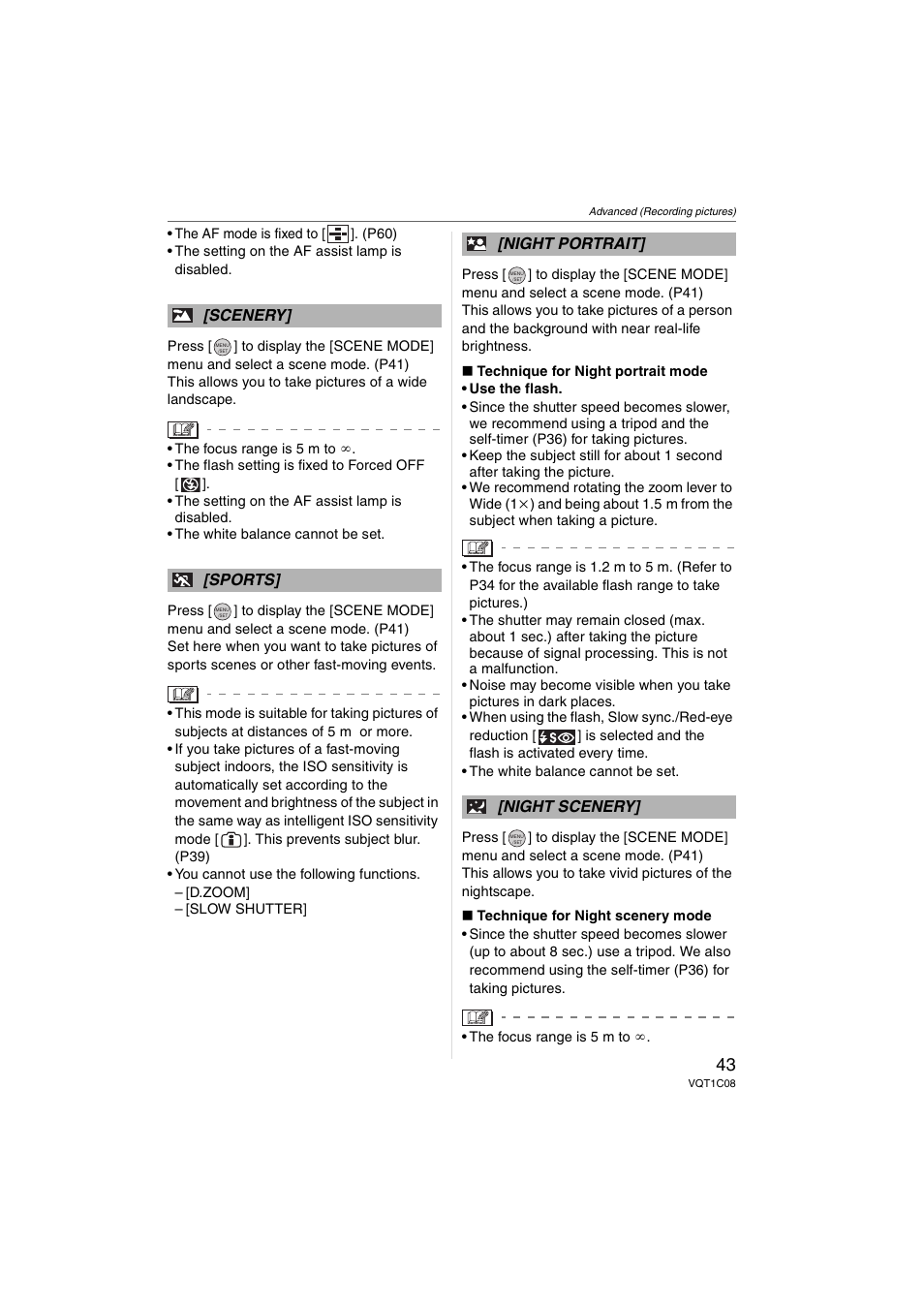 Panasonic DMC-FX30 User Manual | Page 43 / 112