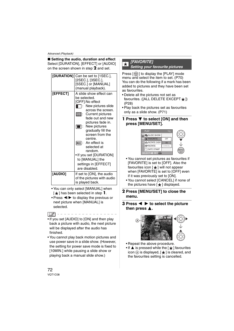 Panasonic DMC-FX30 User Manual | Page 72 / 112