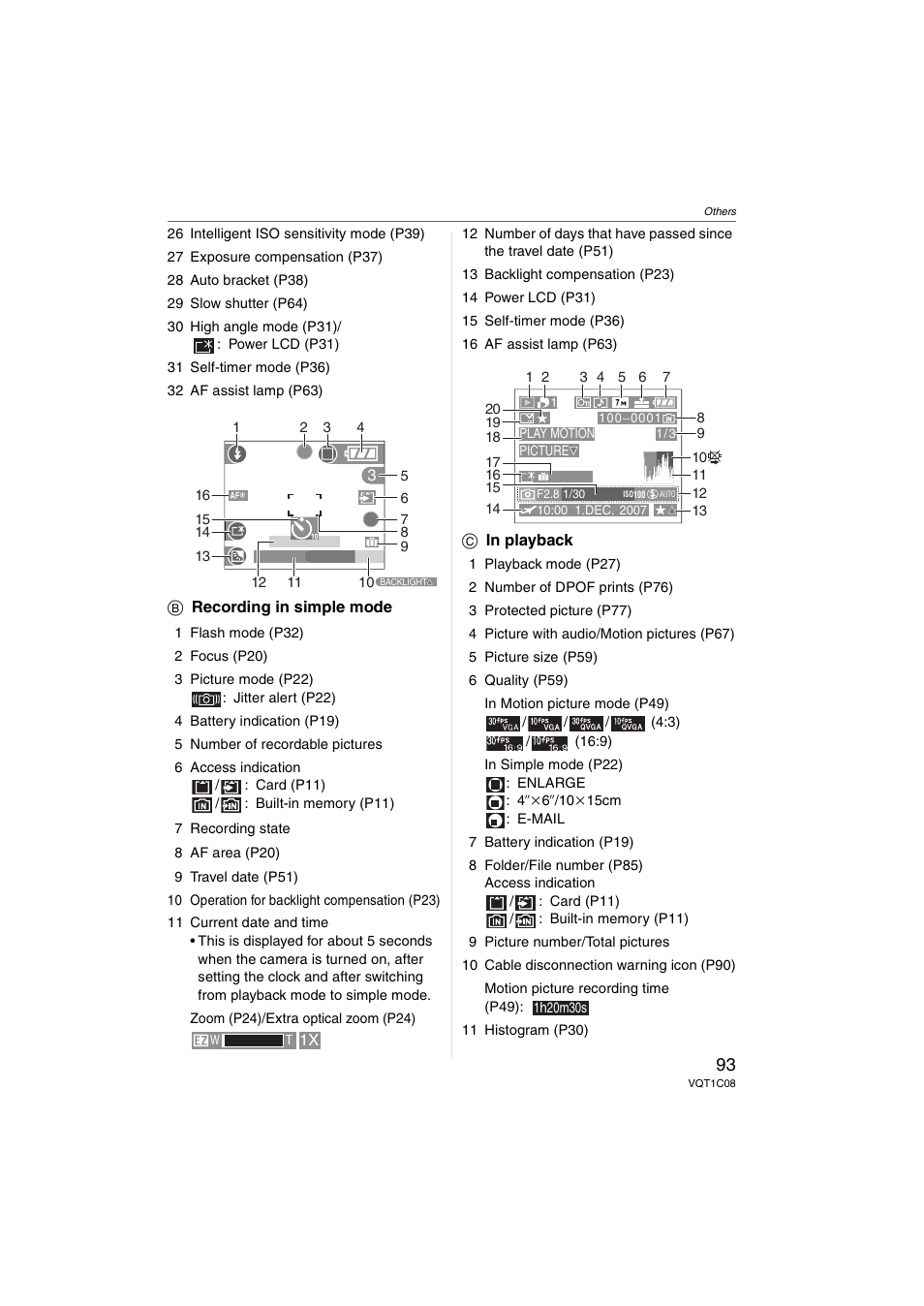 Panasonic DMC-FX30 User Manual | Page 93 / 112