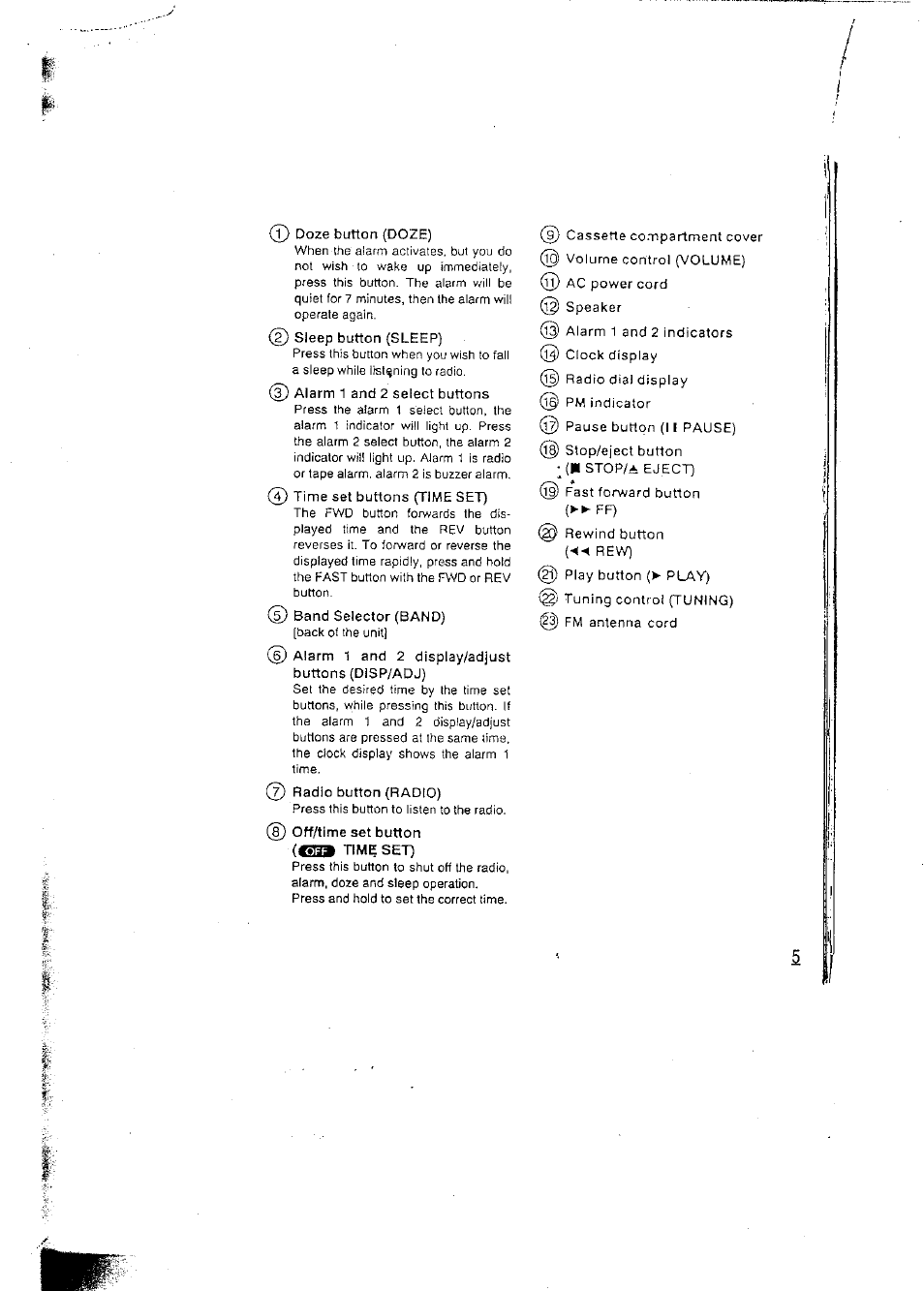 Panasonic RCX160 User Manual | Page 5 / 23