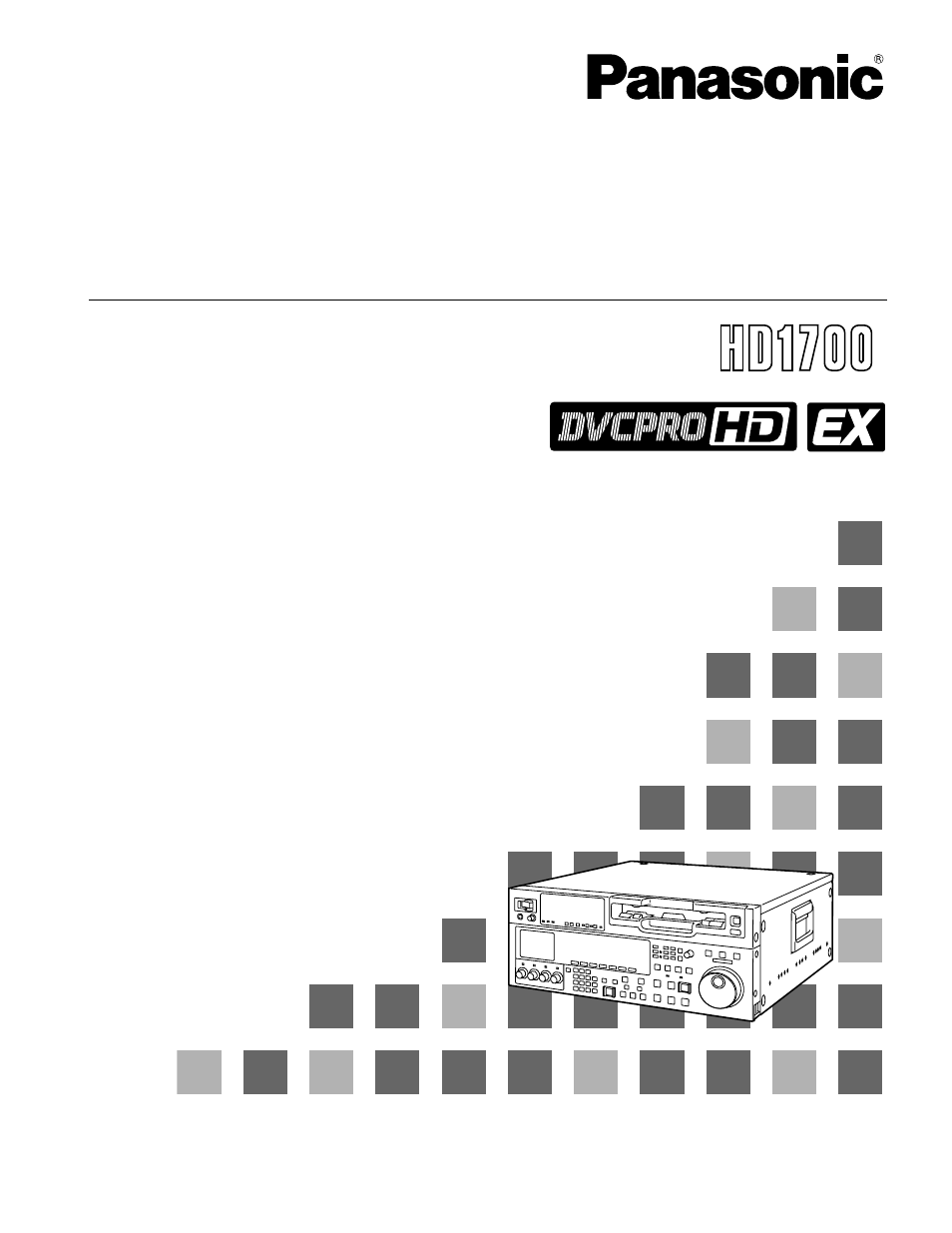 Panasonic AJ-HD1700PE User Manual | 134 pages